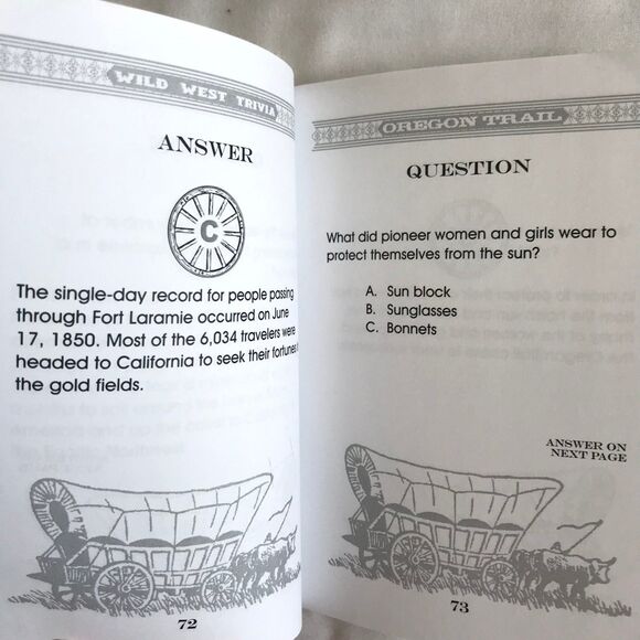 Oregon Trail Trivia pb book by Rick Steber Wild West Trivia Series 192 pgs - Picture 8 of 8
